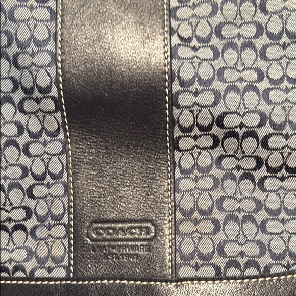 Coach Signature 5706 Blue and Gray Messenger Bag - Picture 14 of 15
